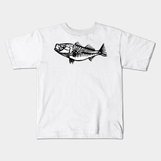 Bone Striped Bass Kids T-Shirt